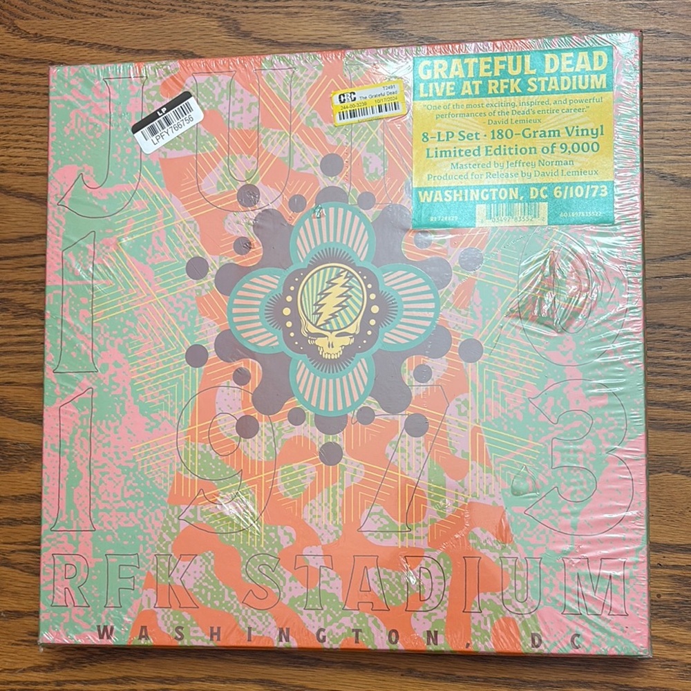 NEW Grateful Dead Live at RFK Stadium Vinyl LP Album Box Set SEALED